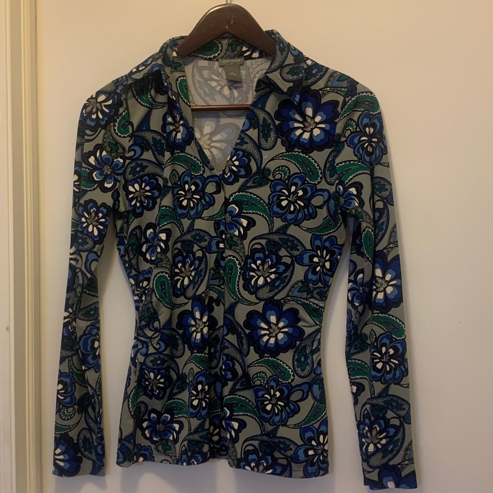 Y2K Print Button Down 🪷 - Picture 12 of 14
